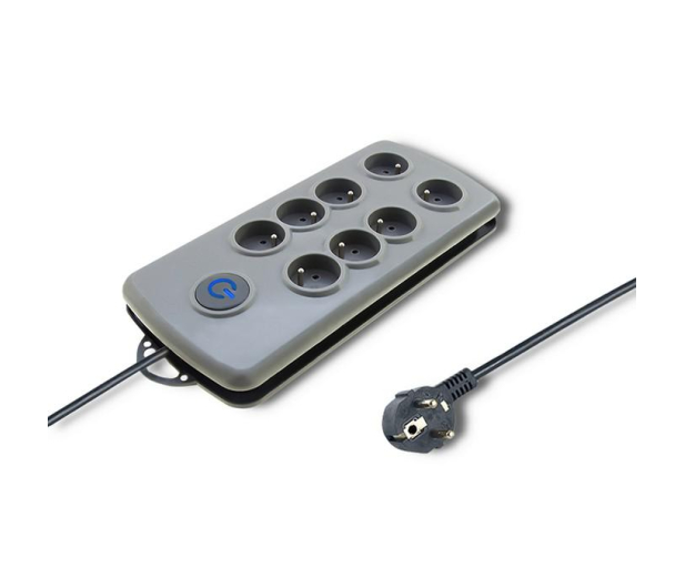 Qoltec Listwa antyprzepięciowa - 8 gniazd, 2.5m - 462000 - zdjęcie